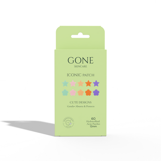GONE ICONIC PATCH Colorful Hydrocolloid Acne Patches | 60 Patches (12mm)